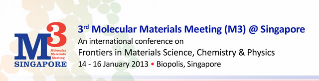 3rd Molecular Materials Meeting (M3) @ Singapore
